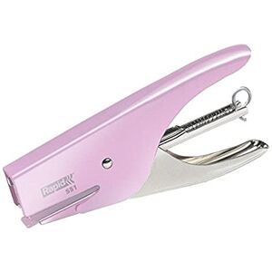 Rapid Retro S51 Stapling Pliers, 15 Sheet Capacity, Uses No. 21 Staples, Ergonomic Design, Metal, Strawberry Cream, 5000509 Rapid Retro S51 Stapling Pliers, 15 Sheet Capacity, Uses No. 21 Staples, Ergonomic Design, Metal, Strawberry Cream, 5000509