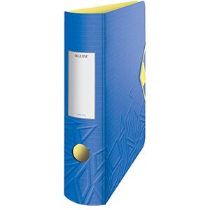 Leitz 180° Active Urban Chic A4 Lever Arch File, Blue, Curved Spine 82mm Width, Elastic Fastening, Light polyfoam, Urban Chic, 11160032 Leitz 180° Active Urban Chic A4 Lever Arch File, Blue, Curved Spine 82mm Width, Elastic Fastening, Light polyfoam, Urban Chic, 11160032