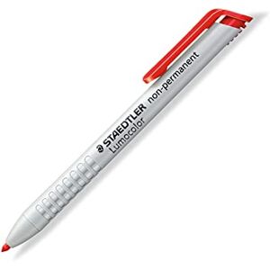 STAEDTLER 768N-2 Lumocolor Omnichrom Non-Permanent Lead Holder Red, 3mm (Single Pencil) STAEDTLER 768N-2 Lumocolor Omnichrom Non-Permanent Lead Holder Red, 3mm (Single Pencil)