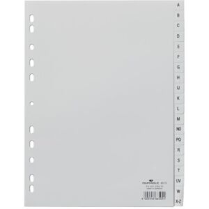 Durable 651310 Index Dividers with 20 Embossed A-Z Tabs / Universal Hole-Punching / Pack of 20 / Grey Durable 651310 Index Dividers with 20 Embossed A-Z Tabs / Universal Hole-Punching / Pack of 20 / Grey