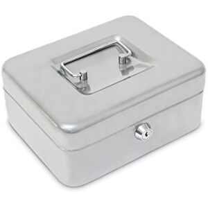 ALCO -Albert 841 – 36 Lockable Storage Box Cash Box, 195 x 145 x 80 mm – Silver ALCO -Albert 841 – 36 Lockable Storage Box Cash Box, 195 x 145 x 80 mm – Silver