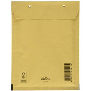 AirPro Bong 3 12214 Padded Envelopes for Air Mail Kraft Paper 80 g/m² Polyethylene Self-Adhesive with Covering Strips Set of 100 Brown AirPro Bong 3 12214 Padded Envelopes for Air Mail Kraft Paper 80 g/m² Polyethylene Self-Adhesive with Covering Strips Set of 100 Brown