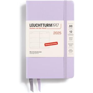 LEUCHTTURM1917 370550 Weekly Planner Pocket (A6) 2025, Lilac, German LEUCHTTURM1917 370550 Weekly Planner Pocket (A6) 2025, Lilac, German