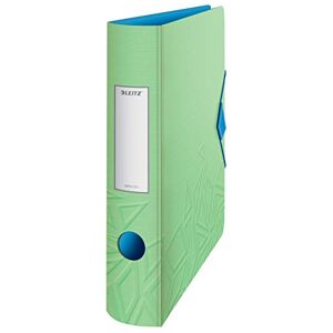 Leitz 180° Active Urban Chic A4 Lever Arch File, Green, Curved Spine 65mm Width, Elastic Fastening, Light polyfoam, Urban Chic, 11170050 Leitz 180° Active Urban Chic A4 Lever Arch File, Green, Curved Spine 65mm Width, Elastic Fastening, Light polyfoam, Urban Chic, 11170050