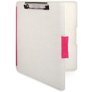 Dexas Slimcase 2 Storage Clipboard with Side Opening, Glitter with Pink Clips Dexas Slimcase 2 Storage Clipboard with Side Opening, Glitter with Pink Clips