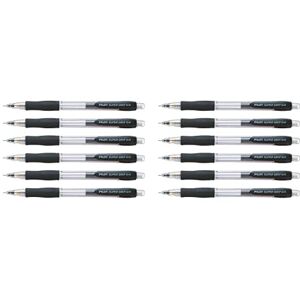 PILOT Super Grip Mechanical Pencil 0.5 mm Lead Black Barrel, Pack of 12 PILOT Super Grip Mechanical Pencil 0.5 mm Lead Black Barrel, Pack of 12
