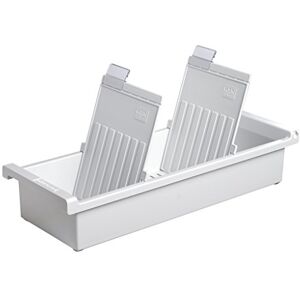 HAN 956-0-1-11, Card index tray A6 portrait. Innovative, attractive design holds 1,300 cards, supplied with 2 support plates with clear file clips, light-grey HAN 956-0-1-11, Card index tray A6 portrait. Innovative, attractive design holds 1,300 cards, supplied with 2 support plates with clear file clips, light-grey