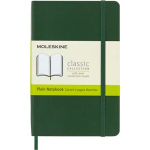 Moleskine Classic Plain Paper Notebook Soft Cover and Elastic Closure Journal Color Myrtle Green Pocket 9 x 14 A6 192 Pages Moleskine Classic Plain Paper Notebook Soft Cover and Elastic Closure Journal Color Myrtle Green Pocket 9 x 14 A6 192 Pages