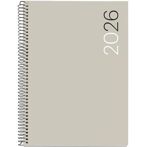 Miquelrius Week to View 2026 Diary, Similar A5+ (155 x 213 mm), Polypropylene Flexible Cover, Spiral, Paper 80 g/m², Weekly Planner, ES-EN-PT, Black Miquelrius Week to View 2026 Diary, Similar A5+ (155 x 213 mm), Polypropylene Flexible Cover, Spiral, Paper 80 g/m², Weekly Planner, ES-EN-PT, Black