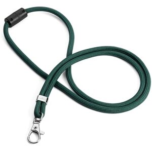 Durable Textile Lanyard with Carabiner Clip, Made of Recycled rPET, Lanyard Length of 46 cm, Pack of 10 Necklaces, Optimal to Be Used with Name Badges, Green Durable Textile Lanyard with Carabiner Clip, Made of Recycled rPET, Lanyard Length of 46 cm, Pack of 10 Necklaces, Optimal to Be Used with Name Badges, Green