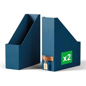 Leitz Puro Magazine File Set of 2 Durable A4 Magazine Holders, Compatible with Cube Units and Storage Shelves, Holds 900 Sheets (80gsm), Desk Organiser for Office & Home, 10 x 26 x 31cm, Ocean Blue Leitz Puro Magazine File Set of 2 Durable A4 Magazine Holders, Compatible with Cube Units and Storage Shelves, Holds 900 Sheets (80gsm), Desk Organiser for Office & Home, 10 x 26 x 31cm, Ocean Blue