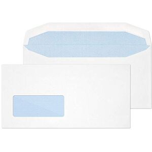 Blake Purely Everyday DL+ 114 x 235 mm 90 gsm Gummed Mailer Low Window Envelopes (3909) White Pack of 1000 Blake Purely Everyday DL+ 114 x 235 mm 90 gsm Gummed Mailer Low Window Envelopes (3909) White Pack of 1000
