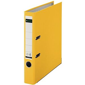 Leitz 180 Degree Plastic Lever Arch File A4 50 mm Yellow, Pack of 10 Leitz 180 Degree Plastic Lever Arch File A4 50 mm Yellow, Pack of 10