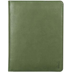 Rhodia 168102C rama Sage Briefcase Briefcase for A5 or A5+ Notepads and Notebooks Dimensions Closed 19.5x25.5 cm Pocket for Tablet Premium Faux Leather Rhodia 168102C rama Sage Briefcase Briefcase for A5 or A5+ Notepads and Notebooks Dimensions Closed 19.5x25.5 cm Pocket for Tablet Premium Faux Leather