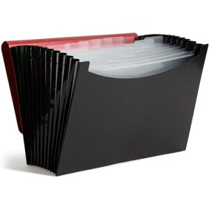 Smead Expanding File, 12 Pockets, Elastic Closure, Letter Size, Wave Pattern Red/Black (70866) Smead Expanding File, 12 Pockets, Elastic Closure, Letter Size, Wave Pattern Red/Black (70866)