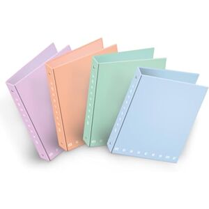 Pigna A4 Ring Binder MONOCHROME PASTEL 27x32 cm.Assorted color Pigna A4 Ring Binder MONOCHROME PASTEL 27x32 cm.Assorted color