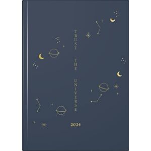 rido/idé Universe weekly calendar 2024 2 pages = 1 week A5 dark blue Desk Planner rido/idé Universe weekly calendar 2024 2 pages = 1 week A5 dark blue Desk Planner