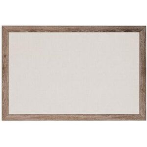 U Brands Linen Cork Board, Large Pin Board 89x58 cm with Rustic Wood Style Frame, Industrial Grade Linen Bulletin Surface for Push Pins and Thumbtacks, Wall Notice Board for Home, Office, School U Brands Linen Cork Board, Large Pin Board 89x58 cm with Rustic Wood Style Frame, Industrial Grade Linen Bulletin Surface for Push Pins and Thumbtacks, Wall Notice Board for Home, Office, School