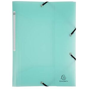 Exacompta Ref. 55173E set of 5 folders with elastic bands 3 polypropylene flaps dimensions 24 x 32 cm for A4 format Chromaline Pastel pastel green colour Exacompta Ref. 55173E set of 5 folders with elastic bands 3 polypropylene flaps dimensions 24 x 32 cm for A4 format Chromaline Pastel pastel green colour
