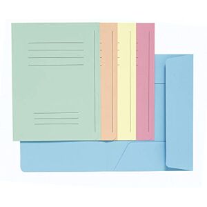 Exacompta Ref 235000E Super 210 Printed 3 Flap Folders 240 x 320mm in Size, Suitable for A4 Documents, 210gsm Card, Pre-Printed Front Assorted Colours (Pack of 50) Exacompta Ref 235000E Super 210 Printed 3 Flap Folders 240 x 320mm in Size, Suitable for A4 Documents, 210gsm Card, Pre-Printed Front Assorted Colours (Pack of 50)