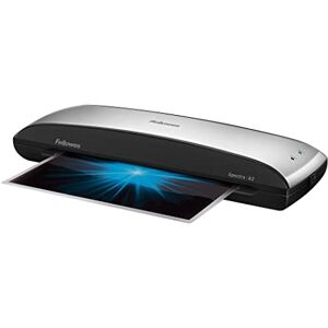 Fellowes Spectra A3 Laminator Machine for Home Office Use Fast 4 Minute Warm Up Time with Auto Shut Off & Sleep Mode Feature – 80-125 Micron, 10 A4 Laminating Pouch Starter Pack Included, Black/Grey Fellowes Spectra A3 Laminator Machine for Home Office Use Fast 4 Minute Warm Up Time with Auto Shut Off & Sleep Mode Feature – 80-125 Micron, 10 A4 Laminating Pouch Starter Pack Included, Black/Grey