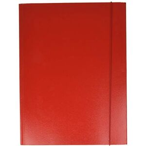 Esselte 3 Flap Folder, Capacity 150 Sheets, Size 25 x 35, with Elastic Closure Round, PRESSPAN, Pack of 5, Red, Linear, 390341160 Esselte 3 Flap Folder, Capacity 150 Sheets, Size 25 x 35, with Elastic Closure Round, PRESSPAN, Pack of 5, Red, Linear, 390341160