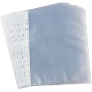 Hamelin Pack of 200 Perforated Pockets A4 Neutral Thickness 4/100 Transparent Polypro Hamelin Pack of 200 Perforated Pockets A4 Neutral Thickness 4/100 Transparent Polypro