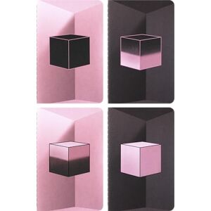 Moleskine x BLACKPINK Set of 4 Cahier Journal Album Square Two, Notebooks with Blank Pages, Flexible Cardboard Covers and 16 Detachable Sheets, Pocket Size 9 x 14 cm Moleskine x BLACKPINK Set of 4 Cahier Journal Album Square Two, Notebooks with Blank Pages, Flexible Cardboard Covers and 16 Detachable Sheets, Pocket Size 9 x 14 cm