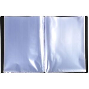 Exacompta Ref 8841E Box of 10 OPAK Document Protectors 40 Smooth Crystal Pockets 80 Sheets for A4 Size Size 24 x 32 cm semi-Rigid Polypropylene Cover Black Colour Exacompta Ref 8841E Box of 10 OPAK Document Protectors 40 Smooth Crystal Pockets 80 Sheets for A4 Size Size 24 x 32 cm semi-Rigid Polypropylene Cover Black Colour