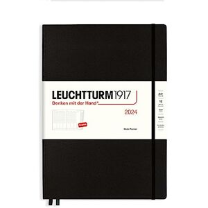 LEUCHTTURM1917 367822 Weekly Planner Master (A4+) 2024, 12 Months, Black, English LEUCHTTURM1917 367822 Weekly Planner Master (A4+) 2024, 12 Months, Black, English