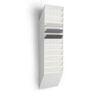Durable FLEXIBOXX 12 Literature Holder A4 Landscape White Wall Mounted Document Holder Perfect For Flyers, Brochures, Magazines, etc. Durable FLEXIBOXX 12 Literature Holder A4 Landscape White Wall Mounted Document Holder Perfect For Flyers, Brochures, Magazines, etc.