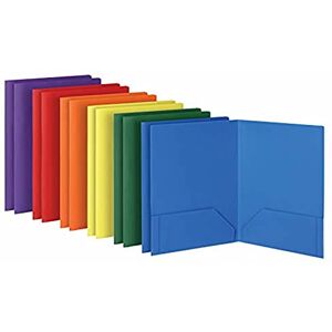 Tops Oxford 2 Pocket Folders, Sturdy Plastic Portfolio, Letter Size, Assorted Colors, 2 Each (Blue, Green, Yellow, Orange, Red, Purple), 12 Pack (14188) Tops Oxford 2 Pocket Folders, Sturdy Plastic Portfolio, Letter Size, Assorted Colors, 2 Each (Blue, Green, Yellow, Orange, Red, Purple), 12 Pack (14188)