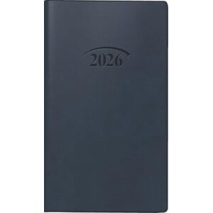 BRUNNEN Pocket Calendar Model 751 2026 A6, Plastic, Dark Blue BRUNNEN Pocket Calendar Model 751 2026 A6, Plastic, Dark Blue