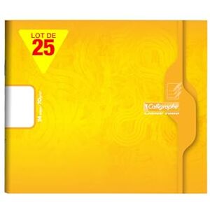 Clairefontaine Calligraphe 7702CPack A Pack of 25 Yellow Kindergarten Notebooks (a Brand) 17x14.7 cm 24 Plain White Pages 70 g Paper OffSet Card Covers Clairefontaine Calligraphe 7702CPack A Pack of 25 Yellow Kindergarten Notebooks (a Brand) 17x14.7 cm 24 Plain White Pages 70 g Paper OffSet Card Covers