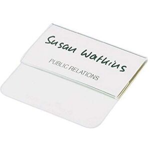 Durable 812019 Name Plate with Insert 40 x 75 mm Clear Pack of 25 Durable 812019 Name Plate with Insert 40 x 75 mm Clear Pack of 25