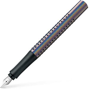 Faber Fountain pen Grip Edition Glam F nib, Silver Glam colour (140843) Faber Fountain pen Grip Edition Glam F nib, Silver Glam colour (140843)