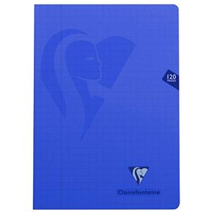 Clairefontaine 303510C Set of 10 Mimesys Stapled Notebooks A4 21x29.7 cm 120 Quadruled Pages 10x10 with Margin White Paper 90 g Transparent Polypro Cover Random Colours Clairefontaine 303510C Set of 10 Mimesys Stapled Notebooks A4 21x29.7 cm 120 Quadruled Pages 10x10 with Margin White Paper 90 g Transparent Polypro Cover Random Colours