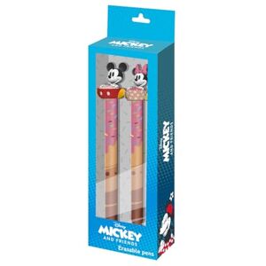 Disney Mickey and Minnie Mix-Pack of 2 Erasable Gel Pens, Blue, 9.5 x 23 cm Disney Mickey and Minnie Mix-Pack of 2 Erasable Gel Pens, Blue, 9.5 x 23 cm