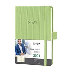 Sigel C2169 Weekly Diary 2021, Approx. A6, hardcover, Apple Green Conceptum Sigel C2169 Weekly Diary 2021, Approx. A6, hardcover, Apple Green Conceptum
