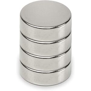 MAUL Neodymium Magnet Diameter 15 x 5 mm (Pack of 4) Magnets for Versatile Use Round Magnet with Elegant and Modern Design Magnets Strong for Magnetic Board, Magnetic Tape Silver MAUL Neodymium Magnet Diameter 15 x 5 mm (Pack of 4) Magnets for Versatile Use Round Magnet with Elegant and Modern Design Magnets Strong for Magnetic Board, Magnetic Tape Silver