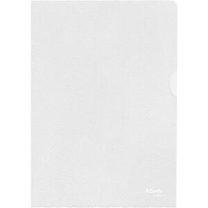 Esselte Leitz 54850 Standard Plus Document Wallet A5 Colourless PP Grained Waterproof Pack of 100 Esselte Leitz 54850 Standard Plus Document Wallet A5 Colourless PP Grained Waterproof Pack of 100