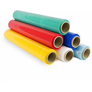 OFITURIA Film for Packaging, 50 cm Wide and Stretchable up to 300 metres in Length, Elastic Film Roll for Packaging, Red, Green, Blue, Yellow, Transparent and White – Ophituria (12 Rolls) OFITURIA Film for Packaging, 50 cm Wide and Stretchable up to 300 metres in Length, Elastic Film Roll for Packaging, Red, Green, Blue, Yellow, Transparent and White – Ophituria (12 Rolls)