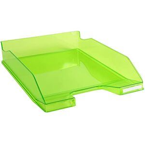 Exacompta Ref 113297D Linicolor Letter Tray Combo Midi 347 x 255 x 65mm in Size, Holds Up To 500 Sheets, Suitable for A4 Documents -Apple Green Transparent Glossy Exacompta Ref 113297D Linicolor Letter Tray Combo Midi 347 x 255 x 65mm in Size, Holds Up To 500 Sheets, Suitable for A4 Documents -Apple Green Transparent Glossy