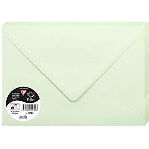 Clairefontaine 5472C Pack of 20 Gummed Envelopes Format C5 16,2x22,9cm 120gsm Colour Green Invitation Events Correspondence Pollen Range Premium Smooth Paper Clairefontaine 5472C Pack of 20 Gummed Envelopes Format C5 16,2x22,9cm 120gsm Colour Green Invitation Events Correspondence Pollen Range Premium Smooth Paper
