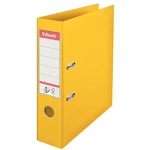 Esselte , A4 Lever Arch File, 75 mm Spine, 500 sheets Capacity, PP, Plastic Cover, No. 1 Mechanism, Files & Folders, Yellow, Pack 10,628541 Esselte , A4 Lever Arch File, 75 mm Spine, 500 sheets Capacity, PP, Plastic Cover, No. 1 Mechanism, Files & Folders, Yellow, Pack 10,628541