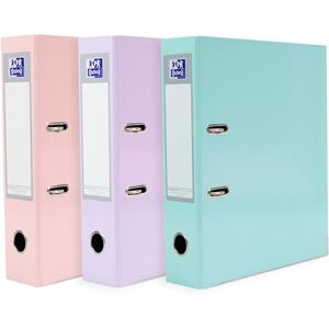 Oxford A4 Lever Arch Files, Pastels, Heavy Duty Folders, Laminated Paper on Board, Pink, Lilac & Mint (Pack of 3) Oxford A4 Lever Arch Files, Pastels, Heavy Duty Folders, Laminated Paper on Board, Pink, Lilac & Mint (Pack of 3)