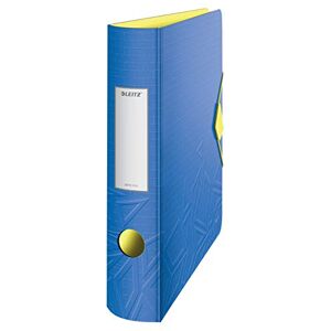 Leitz 180° Active Urban Chic A4 Lever Arch File, Blue, Curved Spine 65mm Width, Elastic Fastening, Light polyfoam, Urban Chic, 11170032 Leitz 180° Active Urban Chic A4 Lever Arch File, Blue, Curved Spine 65mm Width, Elastic Fastening, Light polyfoam, Urban Chic, 11170032