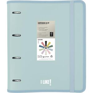 Grafoplás Grafoplas – 4 Ring Binder Plastic A4 with Refill, Carpebook Like Light Blue, Includes Square Sheets 90 g 5 x 5 Coloured Edges, Dividers, Envelope with Closure, Stickers and Planner Sheets, Curved Grafoplás Grafoplas – 4 Ring Binder Plastic A4 with Refill, Carpebook Like Light Blue, Includes Square Sheets 90 g 5 x 5 Coloured Edges, Dividers, Envelope with Closure, Stickers and Planner Sheets, Curved