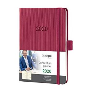Sigel C2069 Weekly diary 2020, approx. A6, hardcover, rosewood red Conceptum Sigel C2069 Weekly diary 2020, approx. A6, hardcover, rosewood red Conceptum