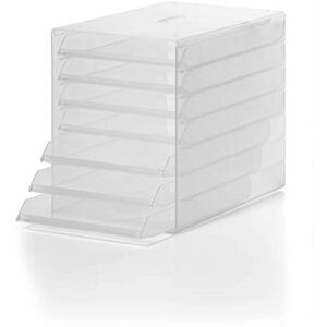 Durable Ideal Box Storage Box with 7 Letter Trays C4 Transparent Durable Ideal Box Storage Box with 7 Letter Trays C4 Transparent